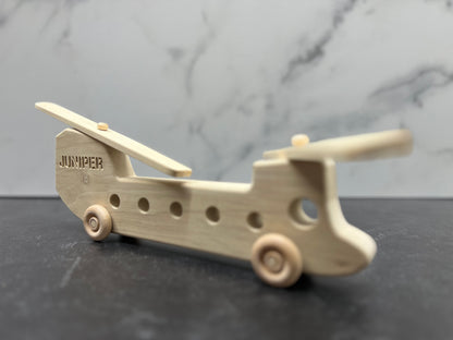 Wooden Helicopter Model, Chinook Helicopter, CH-47