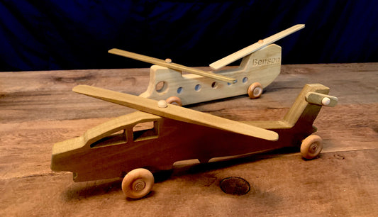 Wooden Helicopter Model, Apache Helicopter, AH-64