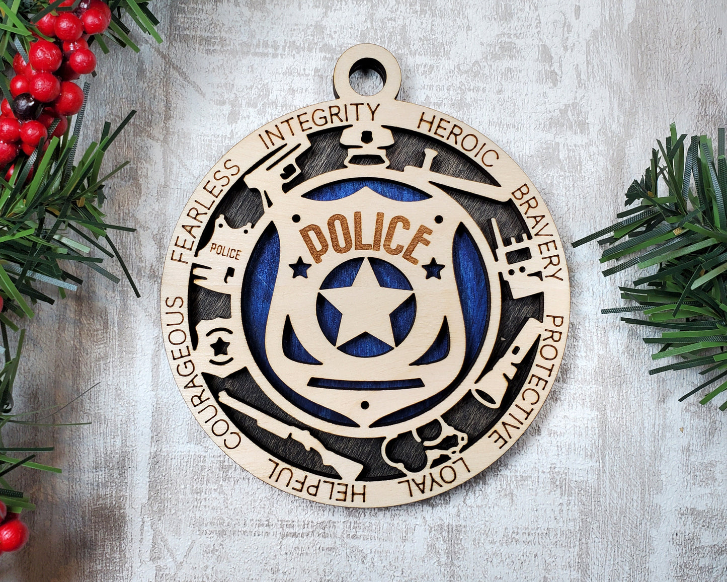 Police Officer Ornament | Police Ornament | Police Department | Personalized Police Officer Ornament | Christmas Ornament