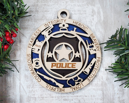 Police Officer Ornament | Police Ornament | Police Department | Personalized Police Officer Ornament | Christmas Ornament
